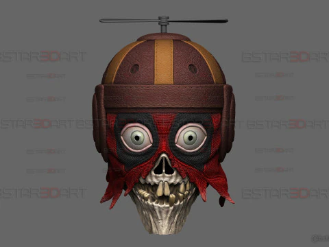 Headpool Mask - Deadpool and Wolverine movie - Marvel comic 3D Print Model