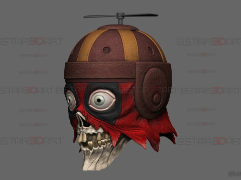 Headpool Mask - Deadpool and Wolverine movie - Marvel comic 3D Print Model