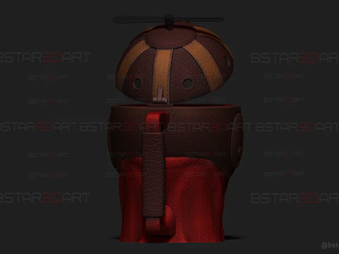 Headpool Popcorn Mug High Quality - Deadpool and Wolverine movie - Marvel comic 3D Print Model