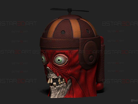 Headpool Popcorn Mug High Quality - Deadpool and Wolverine movie - Marvel comic 3D Print Model