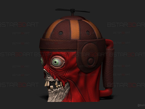 Headpool Popcorn Mug High Quality - Deadpool and Wolverine movie - Marvel comic 3D Принт Модель
