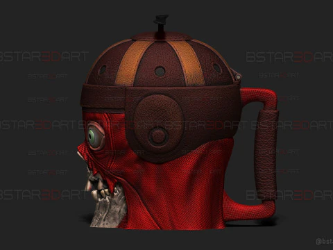 Headpool Popcorn Mug High Quality - Deadpool and Wolverine movie - Marvel comic 3D Print Model