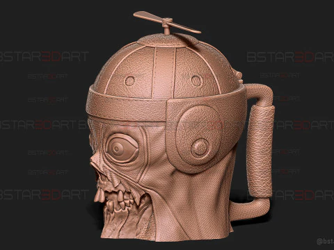 Headpool Popcorn Mug High Quality - Deadpool and Wolverine movie - Marvel comic 3D Print Model