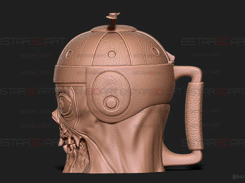 Headpool Popcorn Mug High Quality - Deadpool and Wolverine movie - Marvel comic 3D Print Model