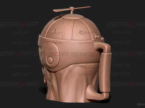 Headpool Popcorn Mug High Quality - Deadpool and Wolverine movie - Marvel comic 3D Print Model