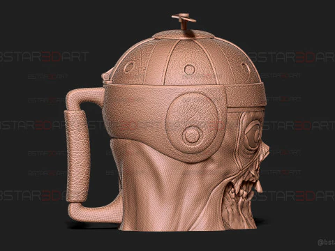 Headpool Popcorn Mug High Quality - Deadpool and Wolverine movie - Marvel comic 3D Print Model