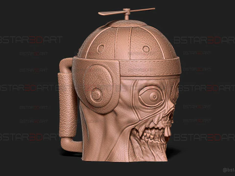 Headpool Popcorn Mug High Quality - Deadpool and Wolverine movie - Marvel comic 3D Print Model