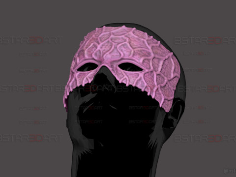 Kagaya Ubuyashiki Mask - Demon Slayer Cosplay 3D Принт Модель