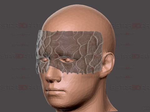 Kagaya Ubuyashiki Mask - Demon Slayer Cosplay 3D Принт Модель