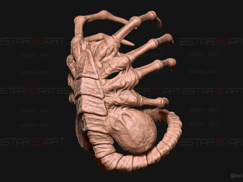 Alien Romulus Facehugger High Quality Mask 3D-Druckmodell