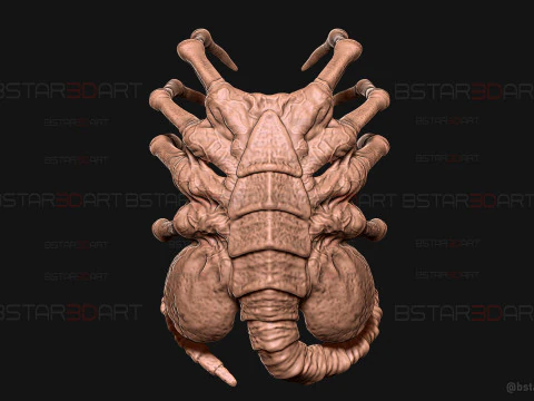 Alien Romulus Facehugger High Quality Mask 3D Print Model