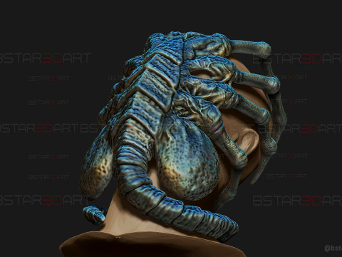 Alien Romulus Facehugger High Quality Mask 3D-Druckmodell