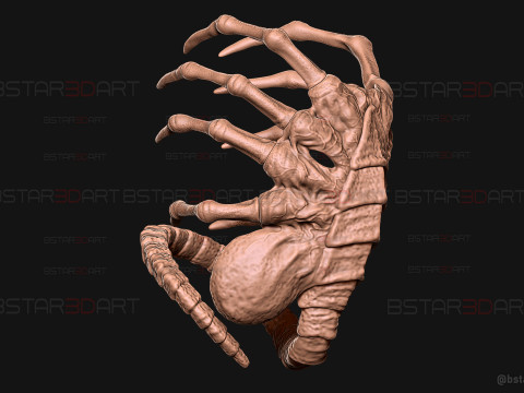 Alien Romulus Facehugger High Quality Mask 3D-Druckmodell