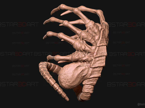 Alien Romulus Facehugger High Quality Mask 3D Print Model