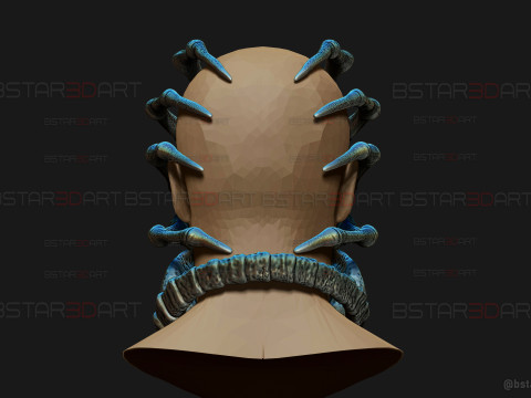 Alien Romulus Facehugger High Quality Mask 3D-Druckmodell