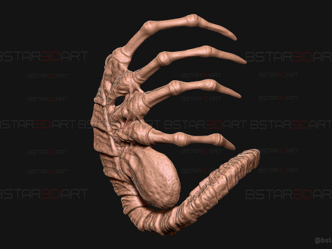Alien Romulus Facehugger High Quality Mask 3D-Druckmodell