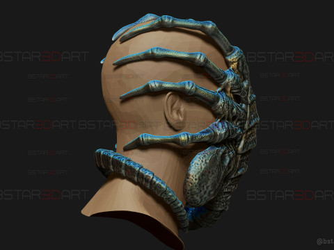 Alien Romulus Facehugger High Quality Mask 3D-Druckmodell