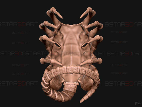 Alien Romulus Facehugger High Quality Mask 3D Print Model