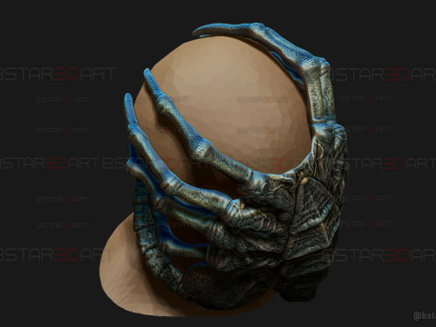 Alien Romulus Facehugger High Quality Mask 3D-Druckmodell