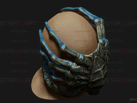 Alien Romulus Facehugger High Quality Mask 3D Print Model
