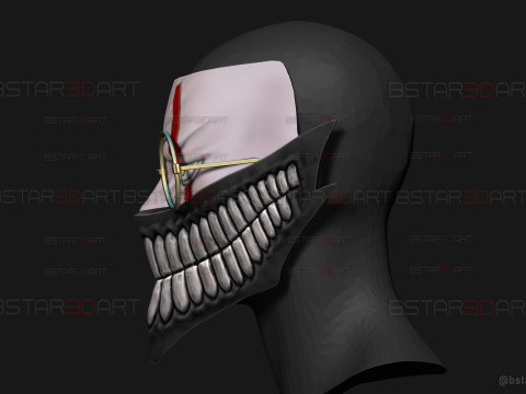 Dandadan Okarun High Quality Mask - Anime Cosplay Modèles 3D en vedette
