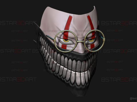 Dandadan Okarun High Quality Mask - Anime Cosplay Modèles 3D en vedette