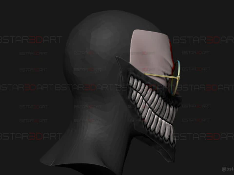 Dandadan Okarun High Quality Mask - Anime Cosplay 3D Print Model