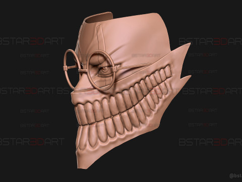 Dandadan Okarun High Quality Mask - Anime Cosplay Modèles 3D en vedette