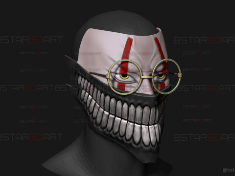Dandadan Okarun High Quality Mask - Anime Cosplay Modèles 3D en vedette
