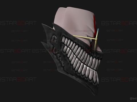 Dandadan Okarun High Quality Mask - Anime Cosplay Modèles 3D en vedette