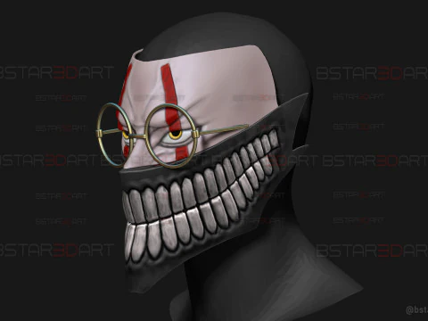 Dandadan Okarun High Quality Mask - Anime Cosplay 3D Print Model