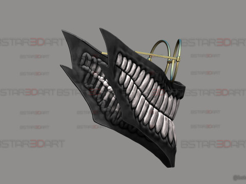 Dandadan Okarun Half Mask With Glasses - Anime Cosplay 3Dプリントモデル