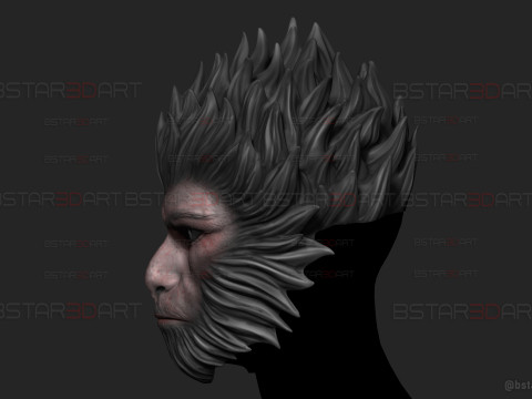 Black Myth Wukong Face Mask For Cosplay 3D Принт Модель
