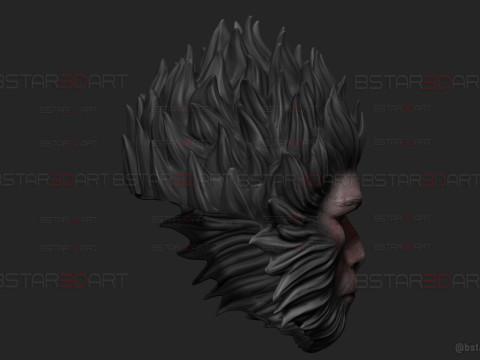 Black Myth Wukong Face Mask For Cosplay 3D Принт Модель