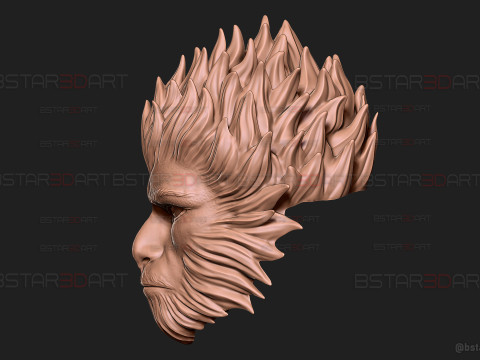 Black Myth Wukong Face Mask For Cosplay 3D Принт Модель