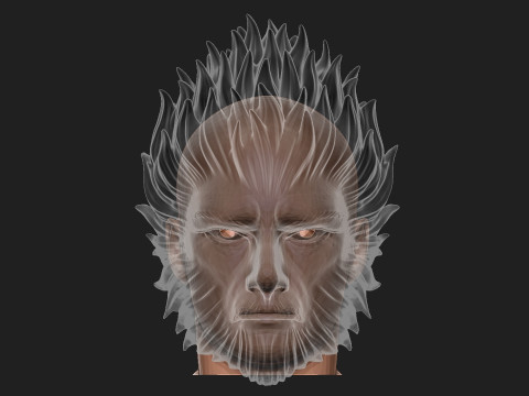 Black Myth Wukong Face Mask For Cosplay 3D Принт Модель