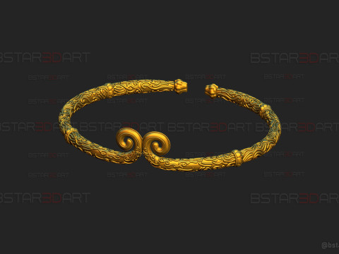 Golden Ring Bracelet - Black Myth Wukong Modelo de impresión 3D