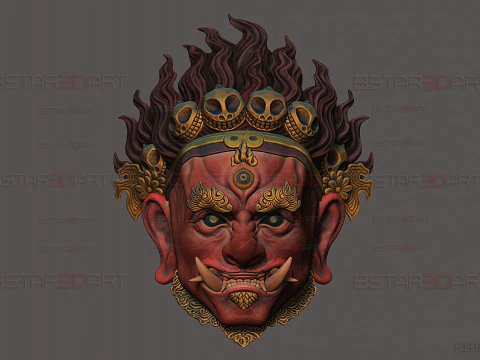 Folk Opera Mask - Black Myth - Wukong Armor Accessories 3D Print Model