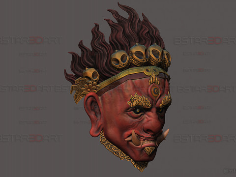 Folk Opera Mask - Black Myth - Wukong Armor Accessories Modelo de Impressão 3D