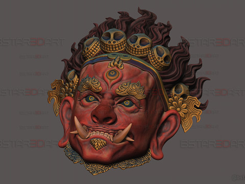 Folk Opera Mask - Black Myth - Wukong Armor Accessories Modelo de Impressão 3D