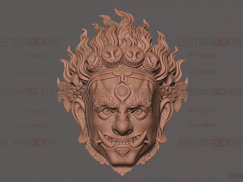 Folk Opera Mask - Black Myth - Wukong Armor Accessories 3D Print Model