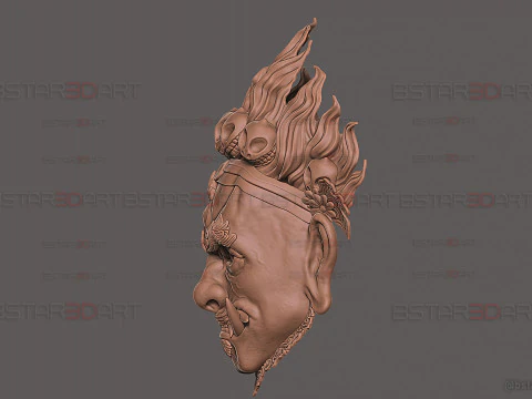 Folk Opera Mask - Black Myth - Wukong Armor Accessories 3D Print Model