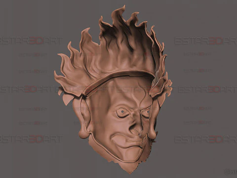 Folk Opera Mask - Black Myth - Wukong Armor Accessories 3D Print Model