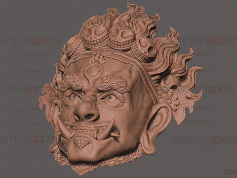 Folk Opera Mask - Black Myth - Wukong Armor Accessories 3D Print Model