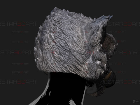 Zhu Bajie Face Head Decor Wearable - Black Myth Wukong 3D Print Model
