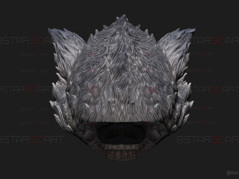 Zhu Bajie Face Head Decor Wearable - Black Myth Wukong 3D Print Model