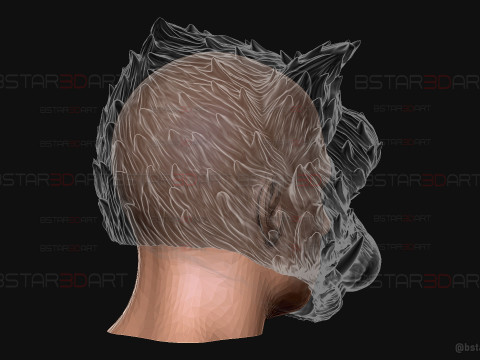 Zhu Bajie Face Head Decor Wearable - Black Myth Wukong 3D Print Model