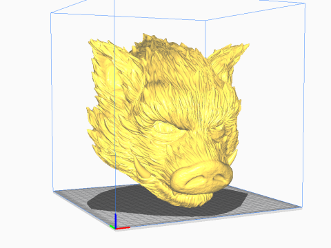 Zhu Bajie Face Head Decor Wearable - Black Myth Wukong 3D Print Model
