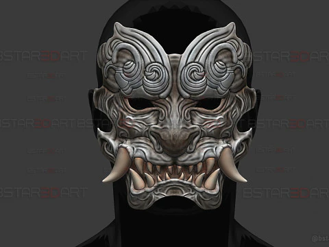 M&aacute;scara facial de besta Gale Guard - Black Myth Wukong Cosplay Modelo de Impressão 3D