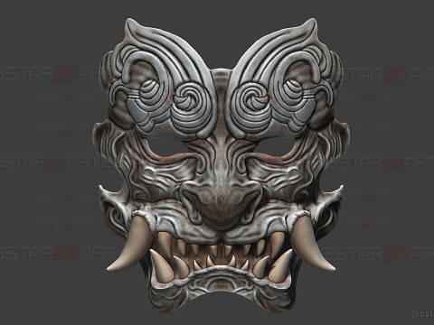 Gale Guard Beast Face Mask - Black Myth Wukong Cosplay 3Dプリントモデル